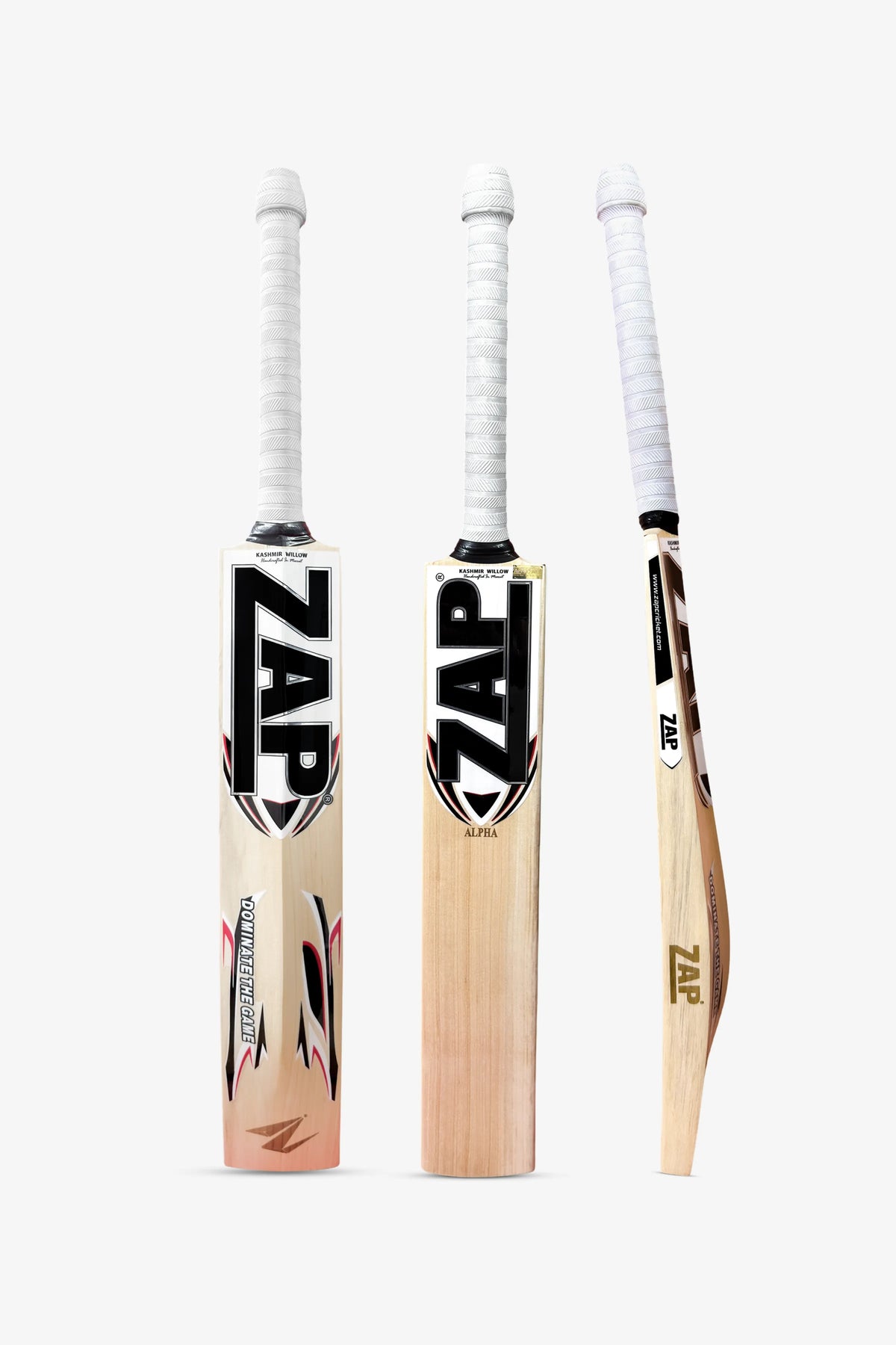 ZAP Alpha Kashmir Willow Cricket Bat (White)-0