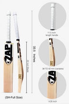 ZAP Alpha Kashmir Willow Cricket Bat (White)-1